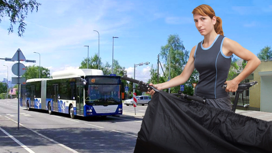 как перевозить зачехленный велосипед в городском транспорте Беларуси